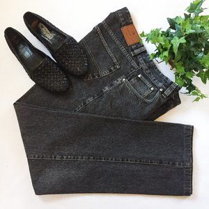 ERMENEGILDO ZEGNA black stone wash jeans size 38